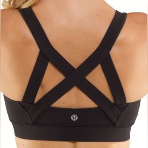 Lululemon Cross My Heart Bra in black